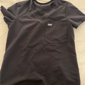 Men's Black V-Neck Shirt